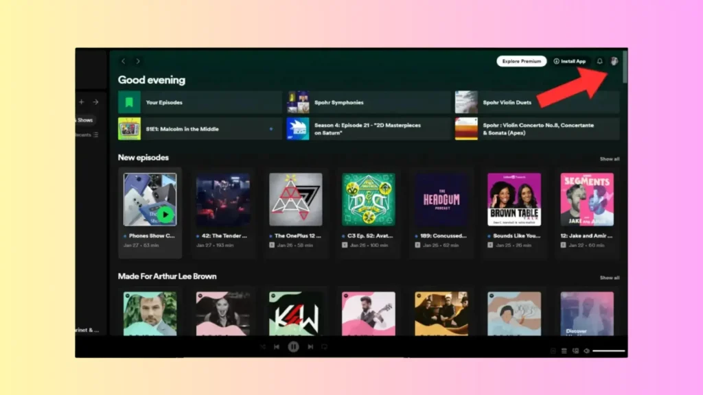 Altere seu correio eletrônico do Spotify no desktop 01