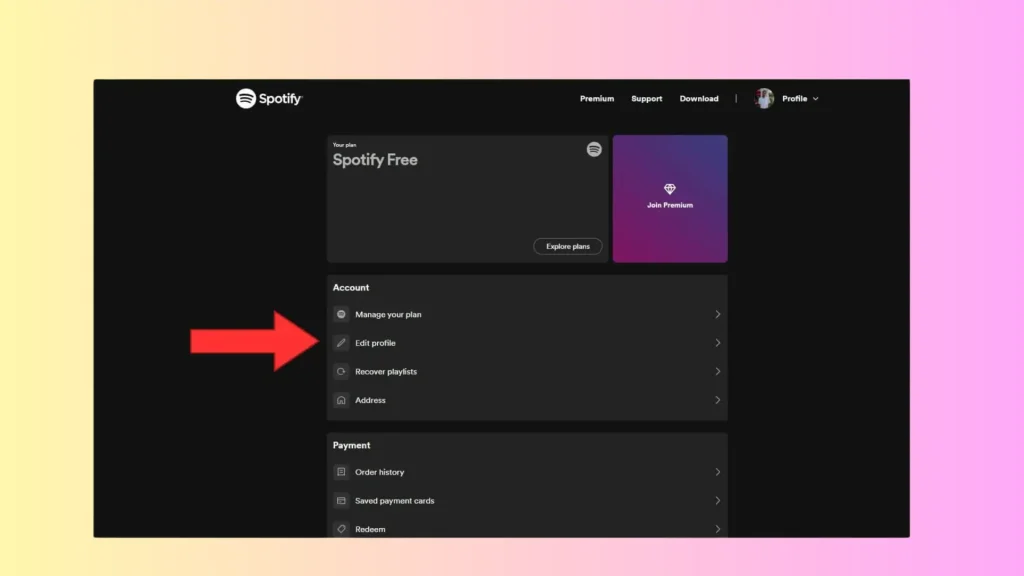 Altere seu correio eletrônico do Spotify no desktop 02