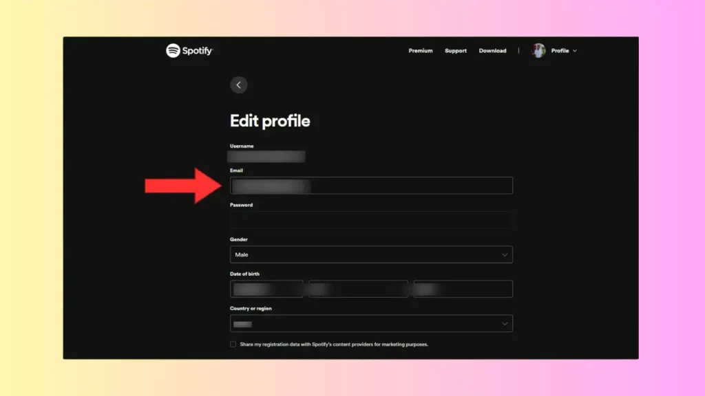 Altere seu correio eletrônico do Spotify no desktop 03 