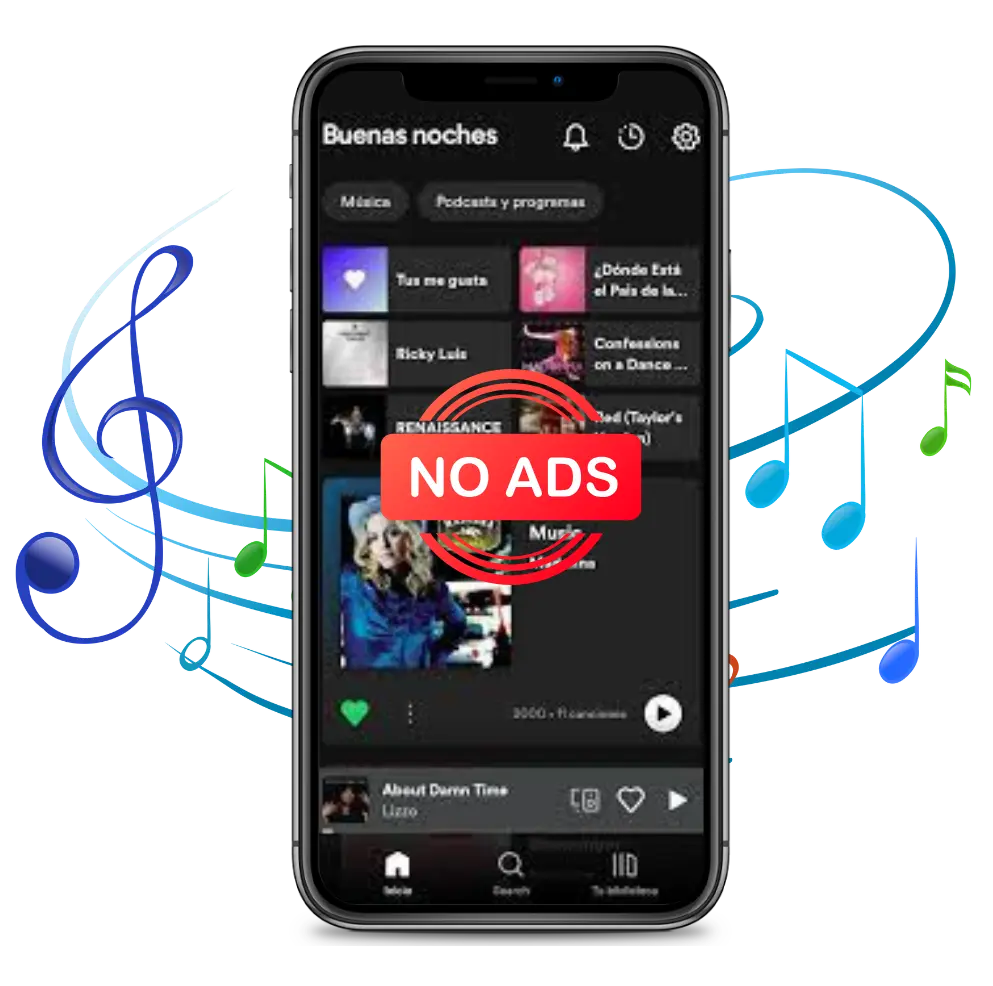 Audição sem anúncios