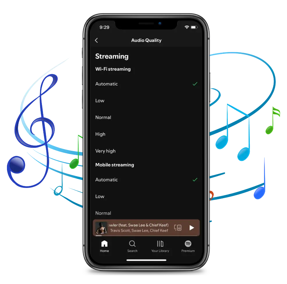 Audio de alta qualidad
