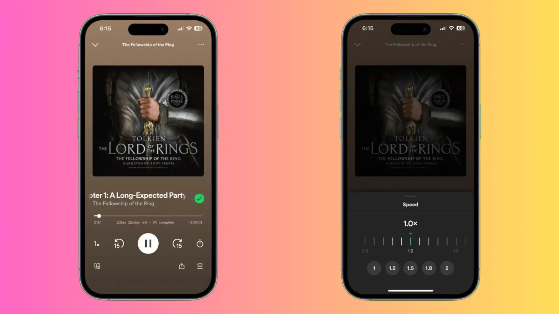 Ouça os audiolivros do Spotify