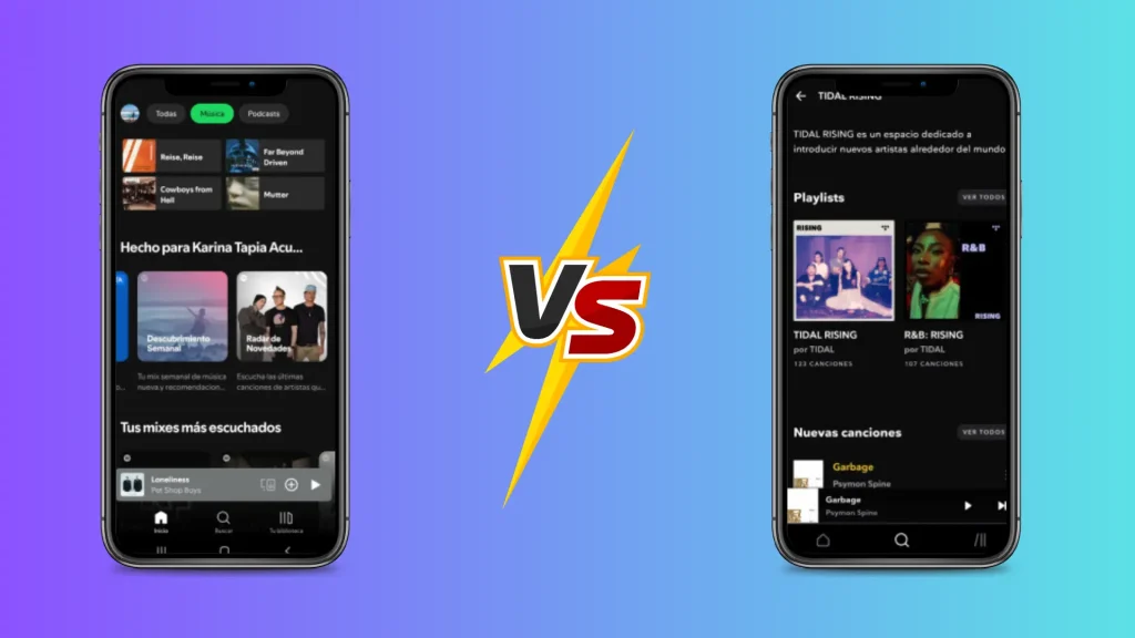 Spotify vs  Tidal Descoberta musical