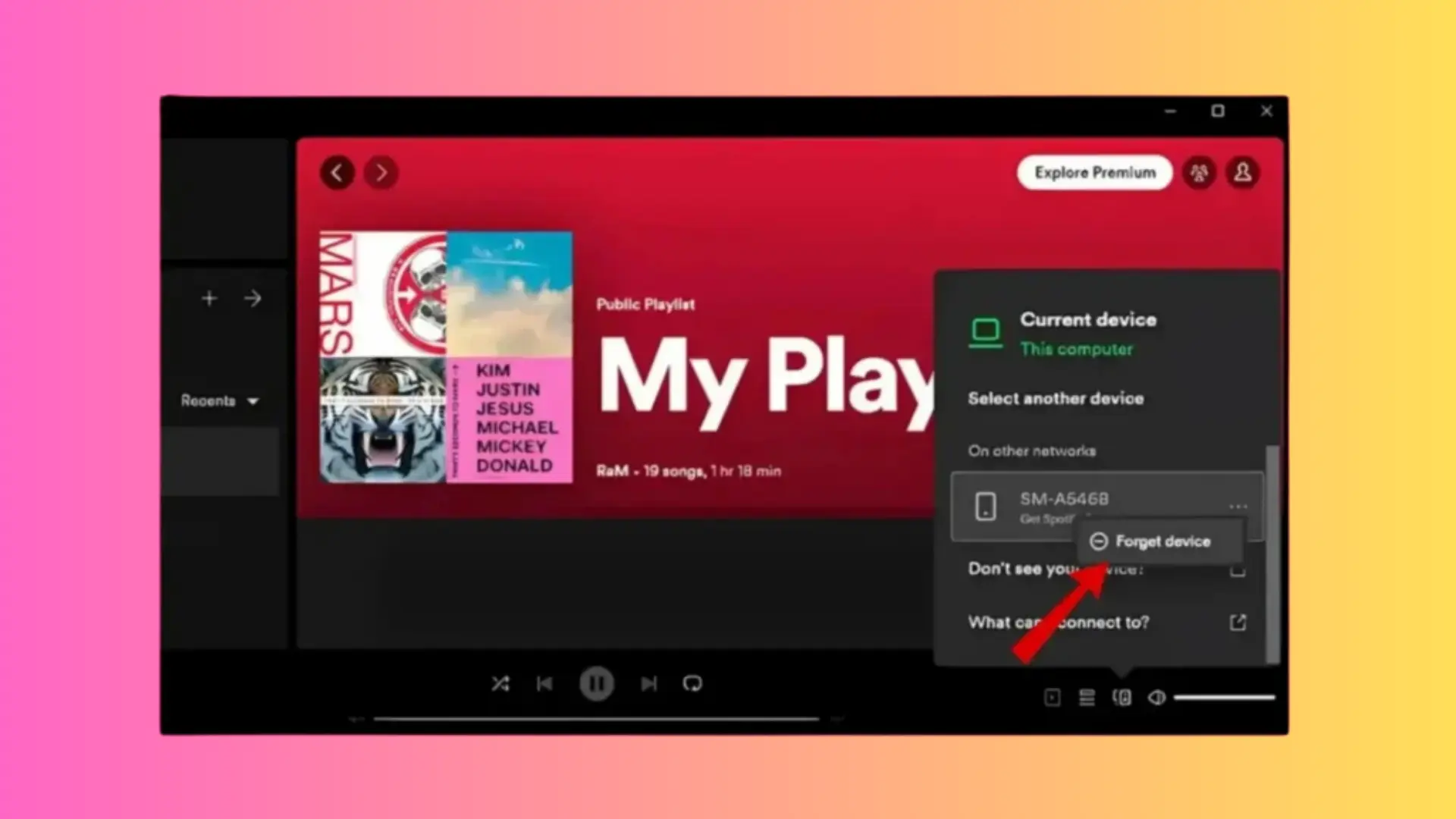 Remover PC de seu Spotify Estapa 02
