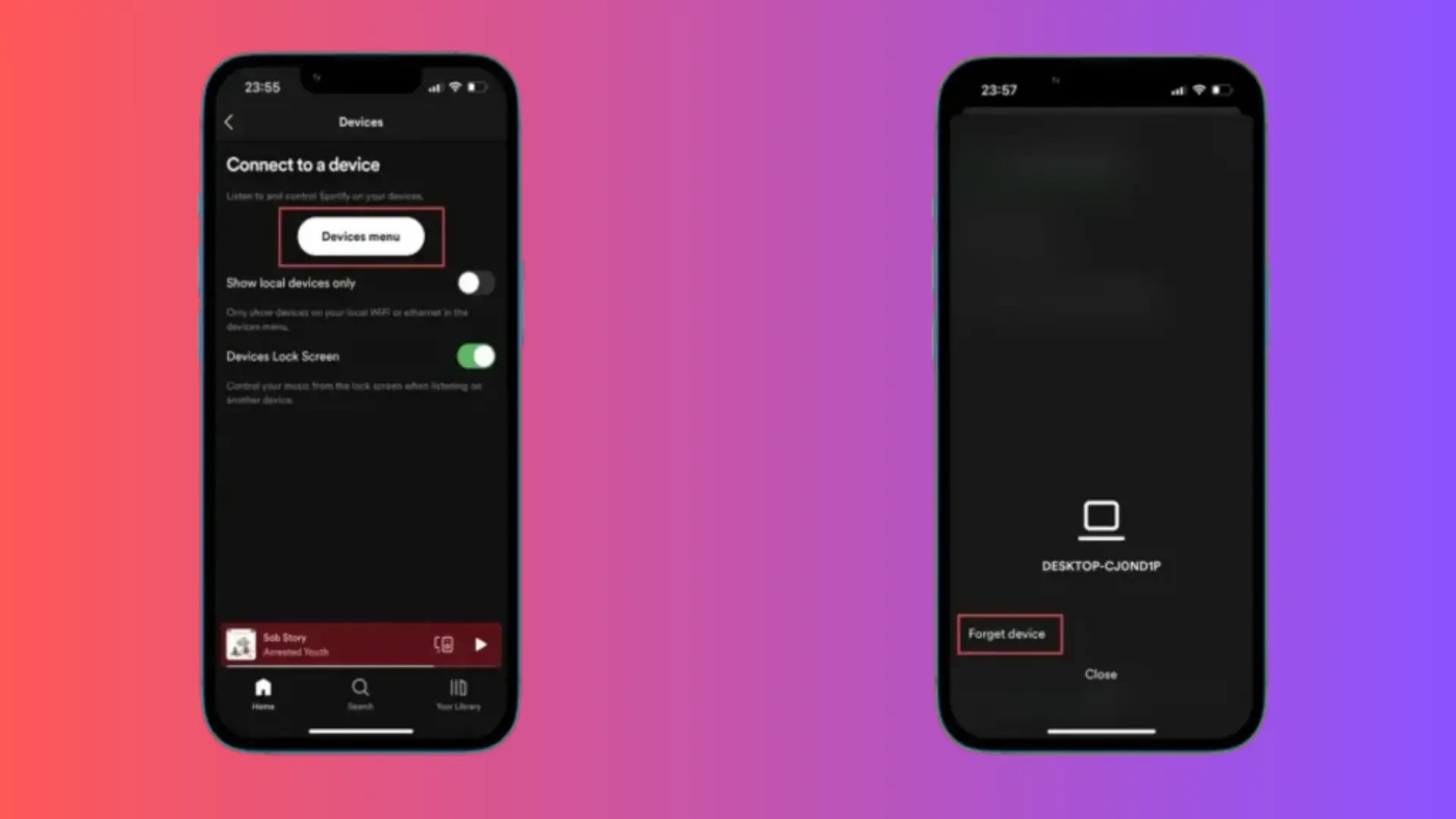remover dispositivos de sua conta do sua conta do Spotify usando cellular 02Spotify usando cellular 02